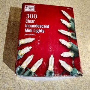 Mini Clear Incandescent Lights 300-Light 68.5 ft